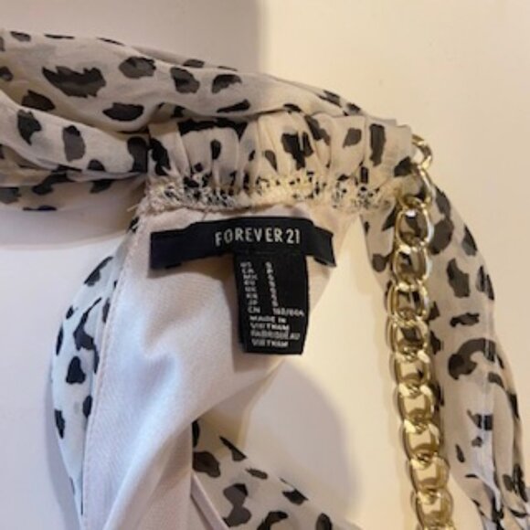 ANIMAL PRINT CHIFFON DRESS - Picture 5 of 5